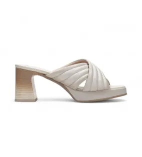 Sandalias de piel Soho blanco -Altura tacón 7cm-