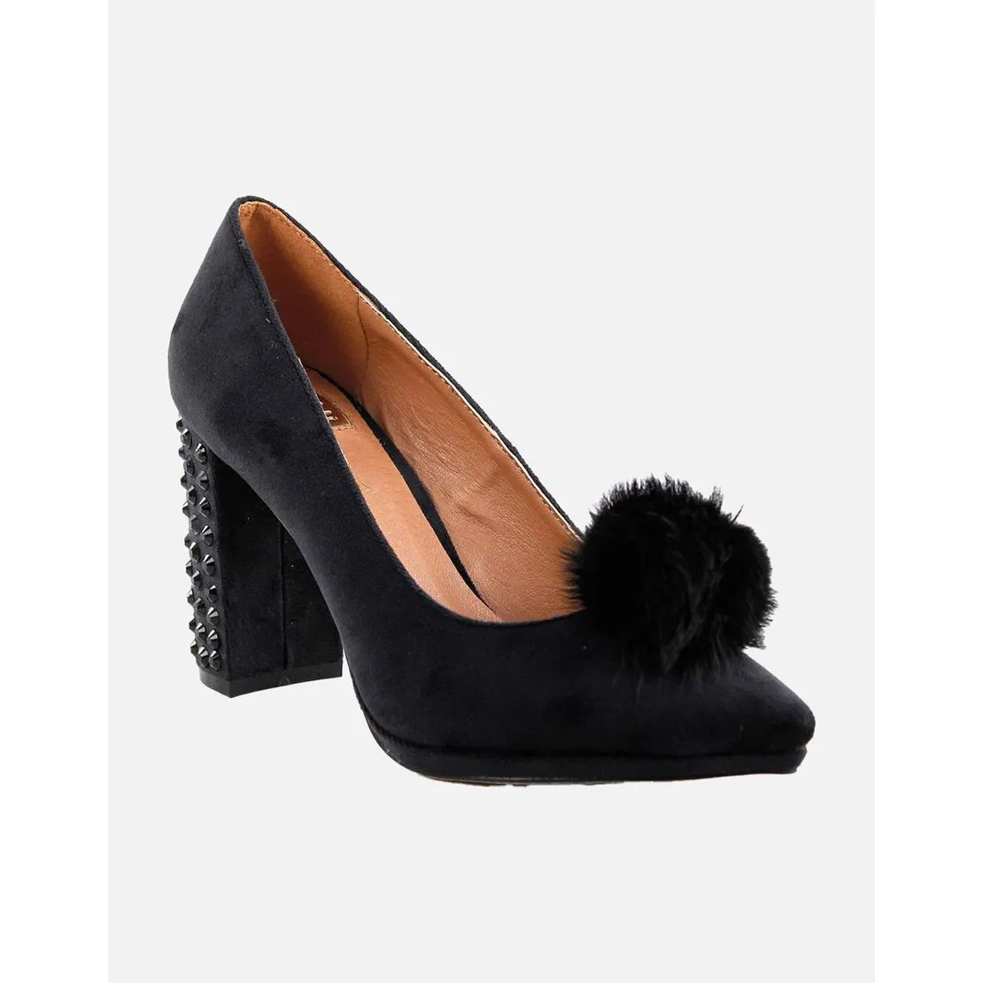 Sandalias De Textil Eferri Rabbit Tacón 9 Cm, Negro (tallas De 36 A 40)