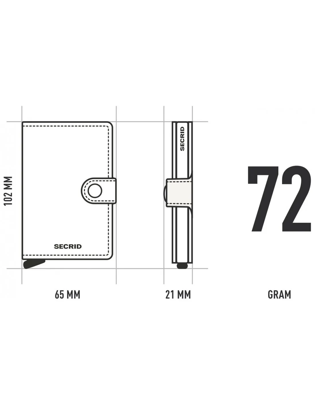 Secrid billetera Miniwallet Cubic