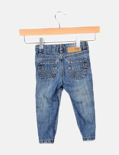 Sfera Pantalón denim pitillo