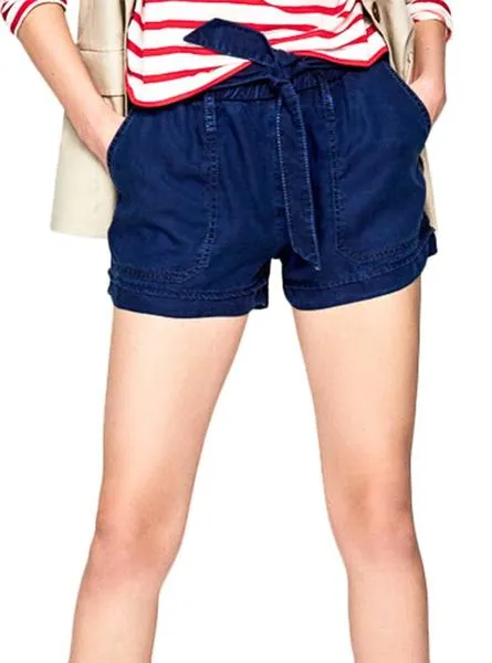 short pepe jeans sadie island denim mujer