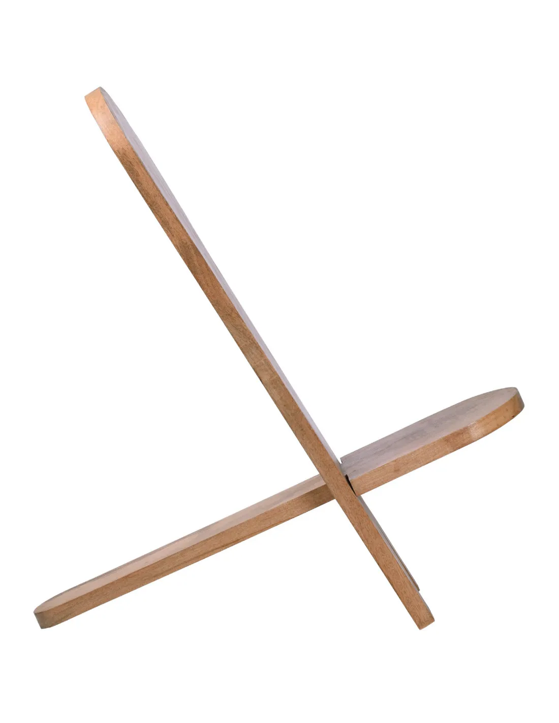 Silla medieval de madera en forma de X (105 cm.)