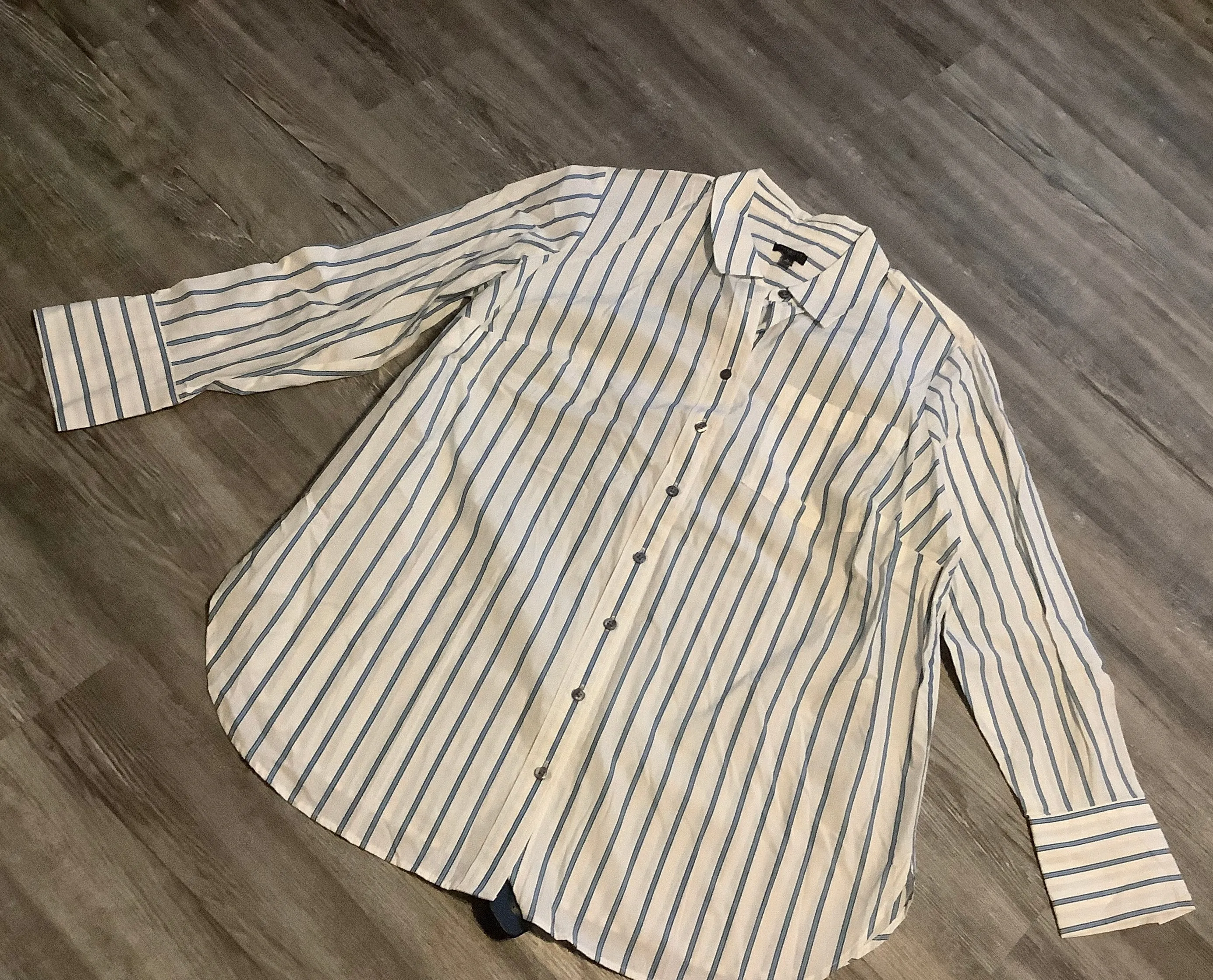 Striped Pattern Top Long Sleeve Talbots, Size 1x