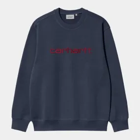 Sudadera Azul Carhartt sin capucha Sweat Air Force Blue XS