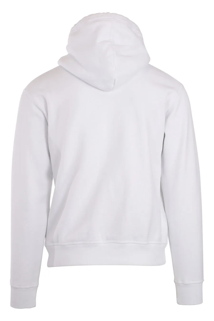 Sudadera blanca con capucha y logo 