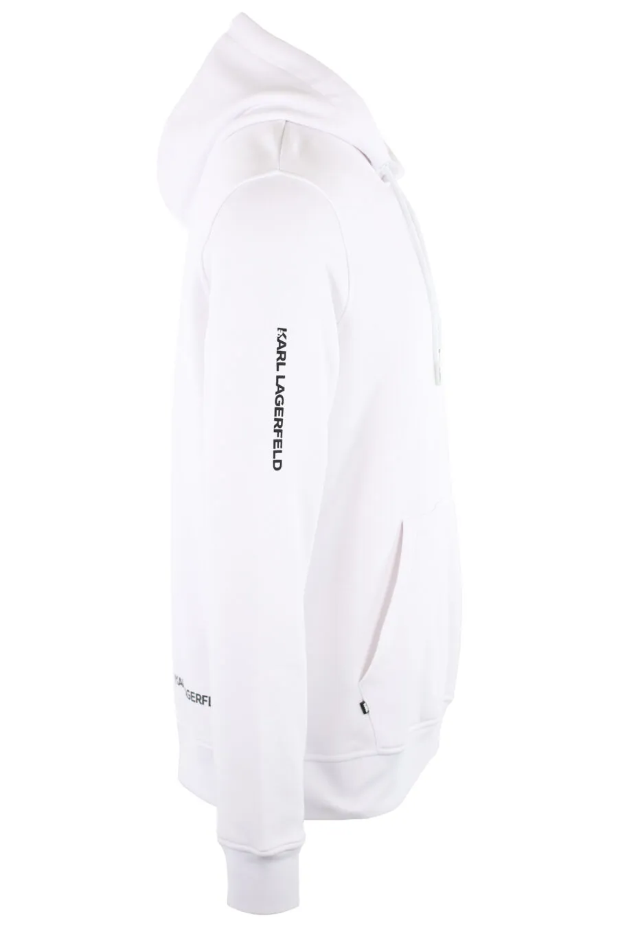 Sudadera blanca con capucha y logo 