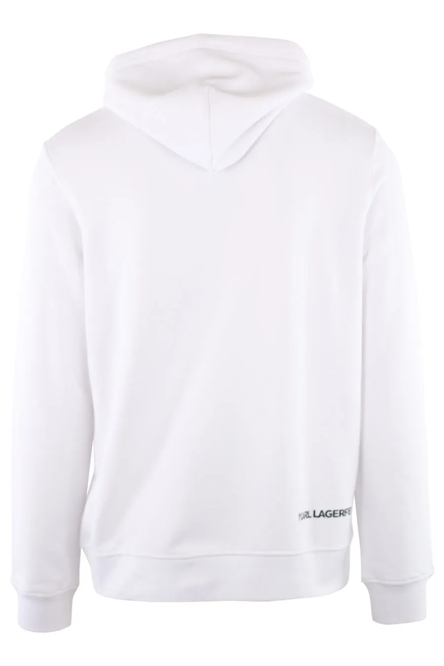 Sudadera blanca con capucha y logo 