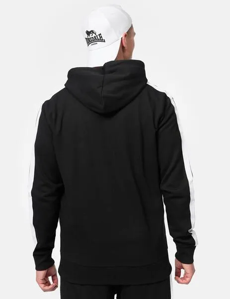 Sudadera Capucha Abierta LONSDALE BALNAKEIL - Black/White