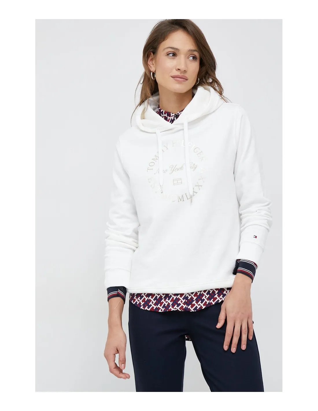 SUDADERA CON CAPUCHA METALLIC ROUNDALL DE TOMMY HILFIGER