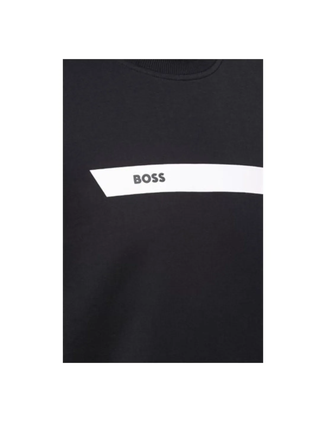 Sudadera con rayas y logo gráfico de Boss