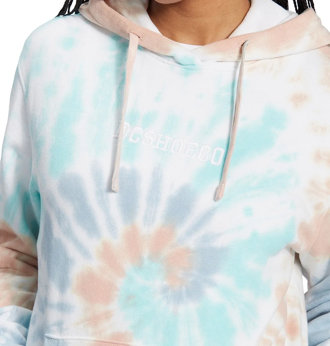 sudadera DC Dazed Hoodie - XWMG/Gossamer Pink Tie Dye - women´s