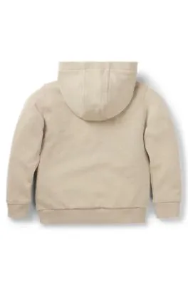 Sudadera de algodón para niños con capucha y logo de temporada