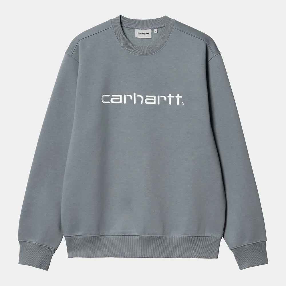 Sudadera Gris Carhartt sin capucha Sweat Dove Grey XS