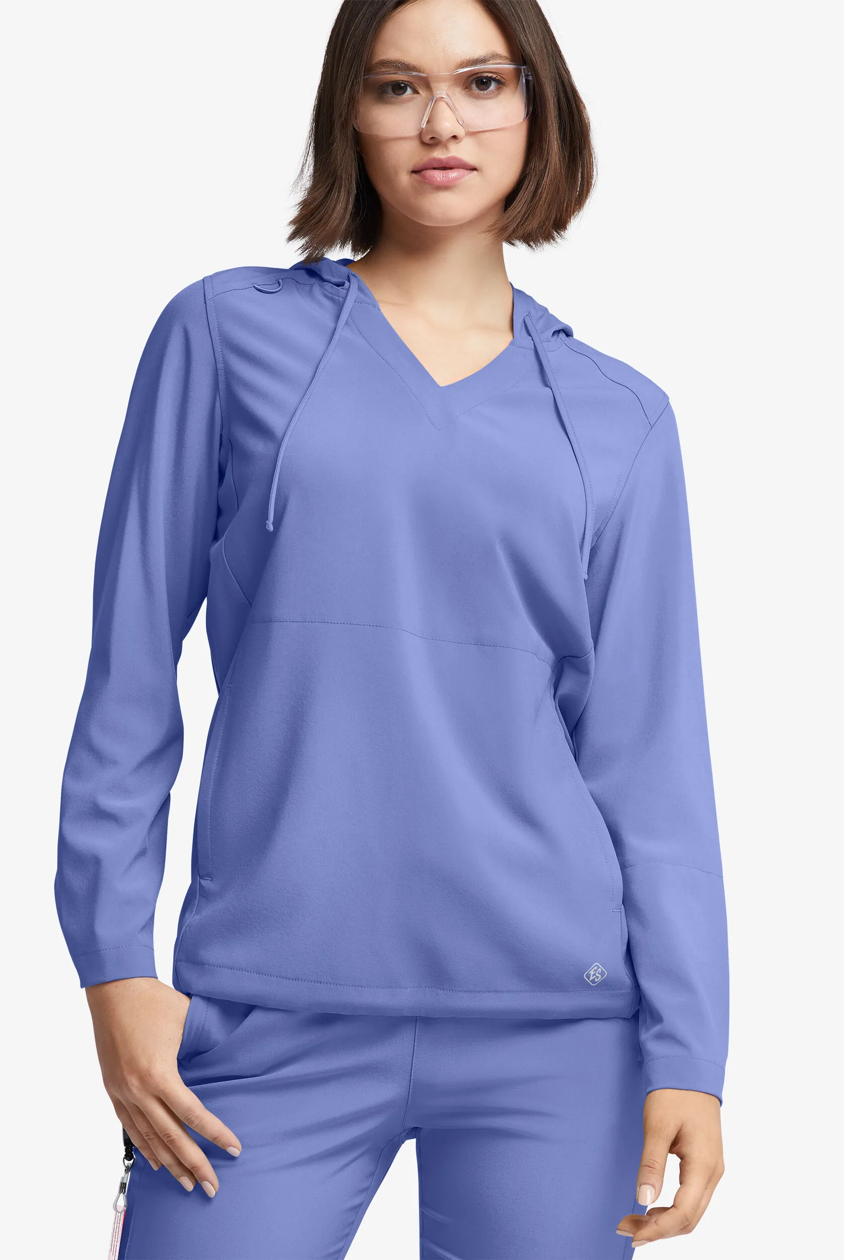 Sudadera médica Easy STRETCH con capucha y 4 bolsillos para mujer