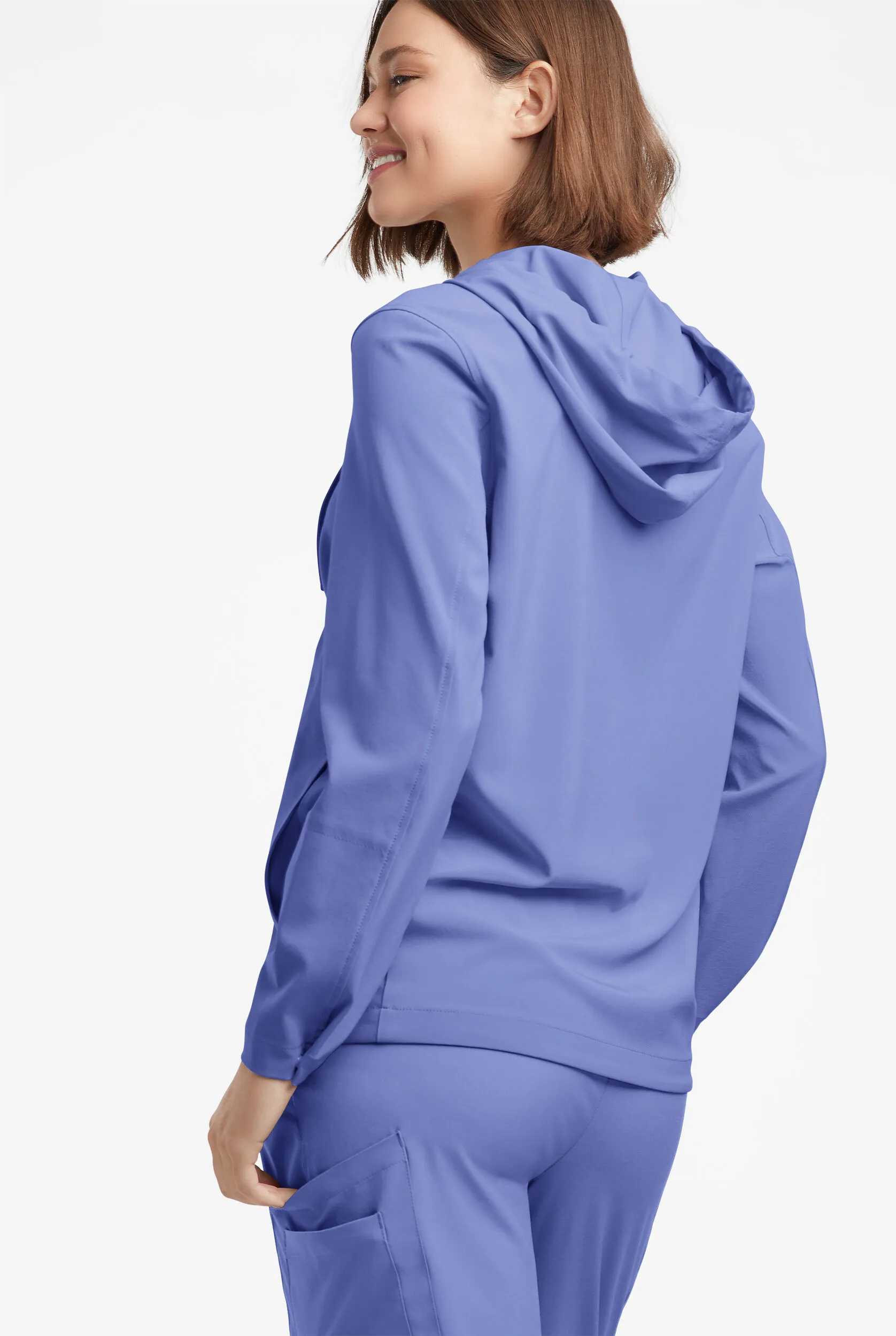 Sudadera médica Easy STRETCH con capucha y 4 bolsillos para mujer