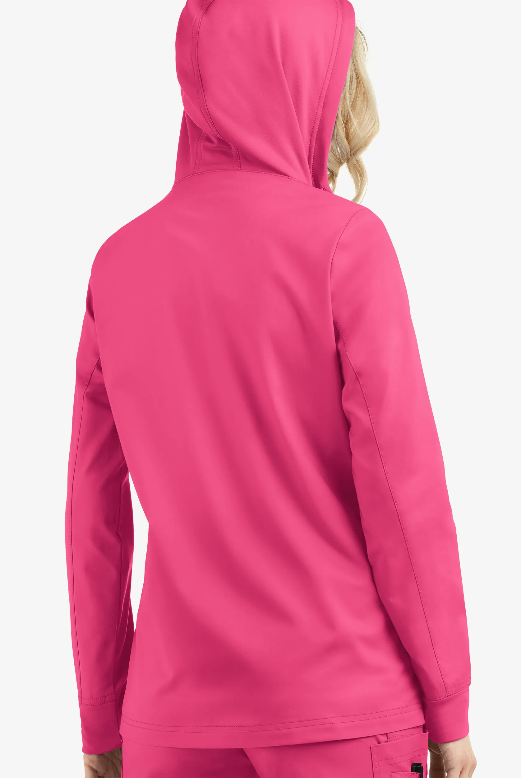 Sudadera médica UA Butter-Soft STRETCH con cremallera y capucha para mujer