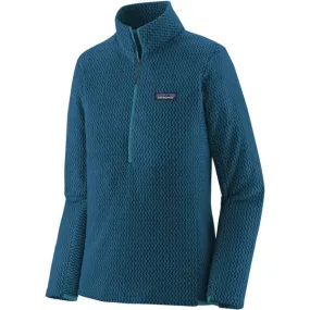 Sudadera polar senderismo PATAGONIA W'S R1 AIR ZIP NECK LAGOM BLUE