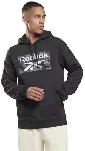 sudadera Reebok Performance Camo Hoodie - Black - men´s