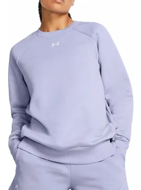 sudadera Under Armour Rival Fleece Crew - Purple/Celeste - women´s