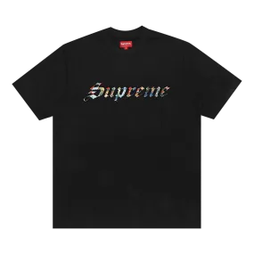 Supreme Floral Appliqué Short-Sleeve Top