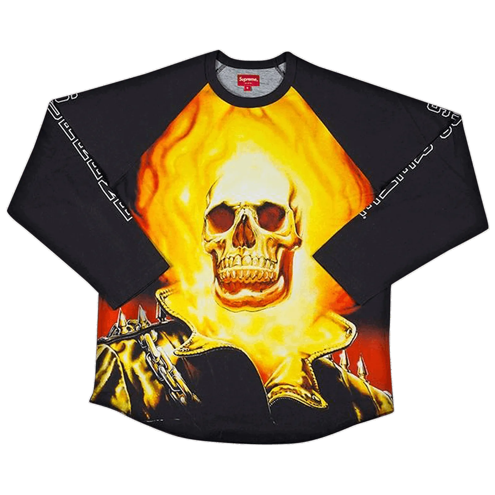 Supreme Ghost Rider Raglan Long-Sleeve Top