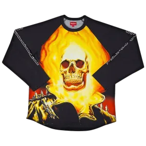 Supreme Ghost Rider Raglan Long-Sleeve Top