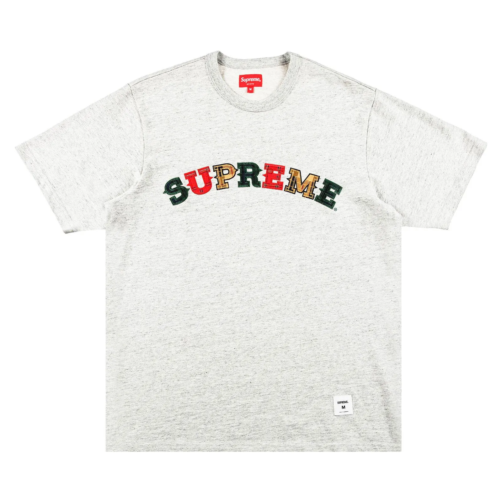 Supreme Plaid Appliqué Short-Sleeve Top