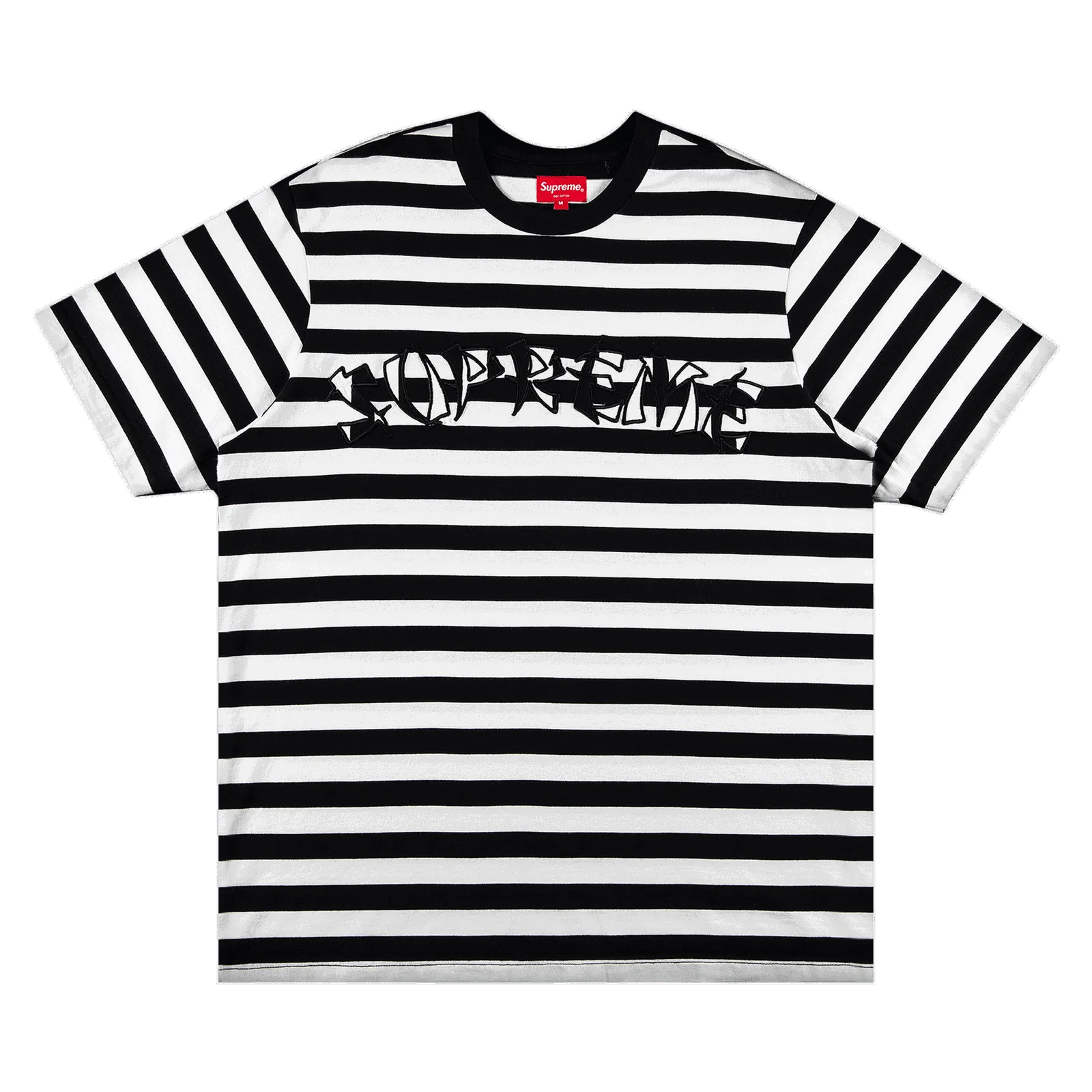 Supreme Stripe Appliqué Short-Sleeve Top