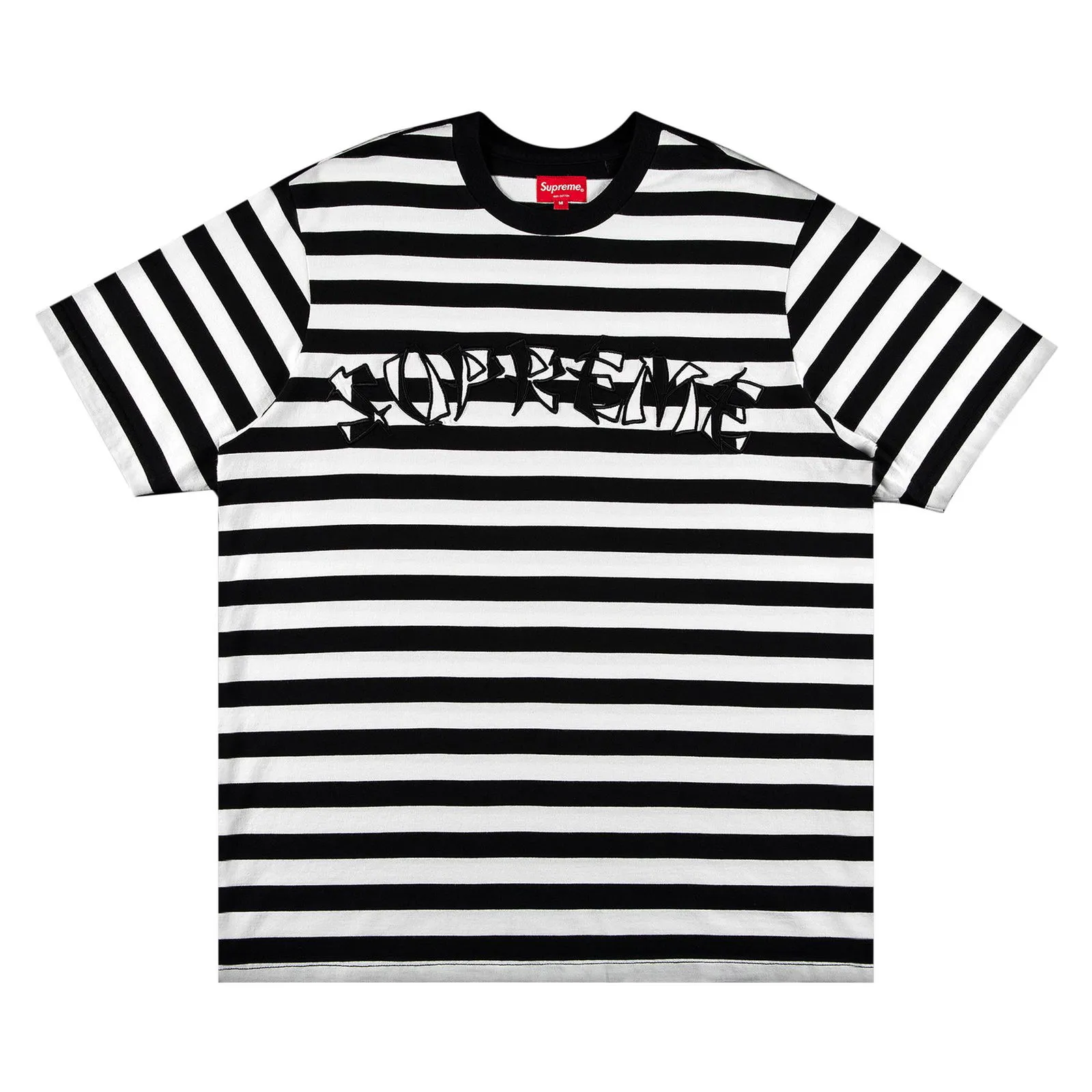 Supreme Stripe Appliqué Short-Sleeve Top