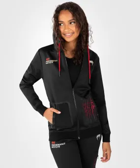 UFC Venum Performance Institute 2.0 Sudadera con Capucha para Mujer - Negro/Rojo