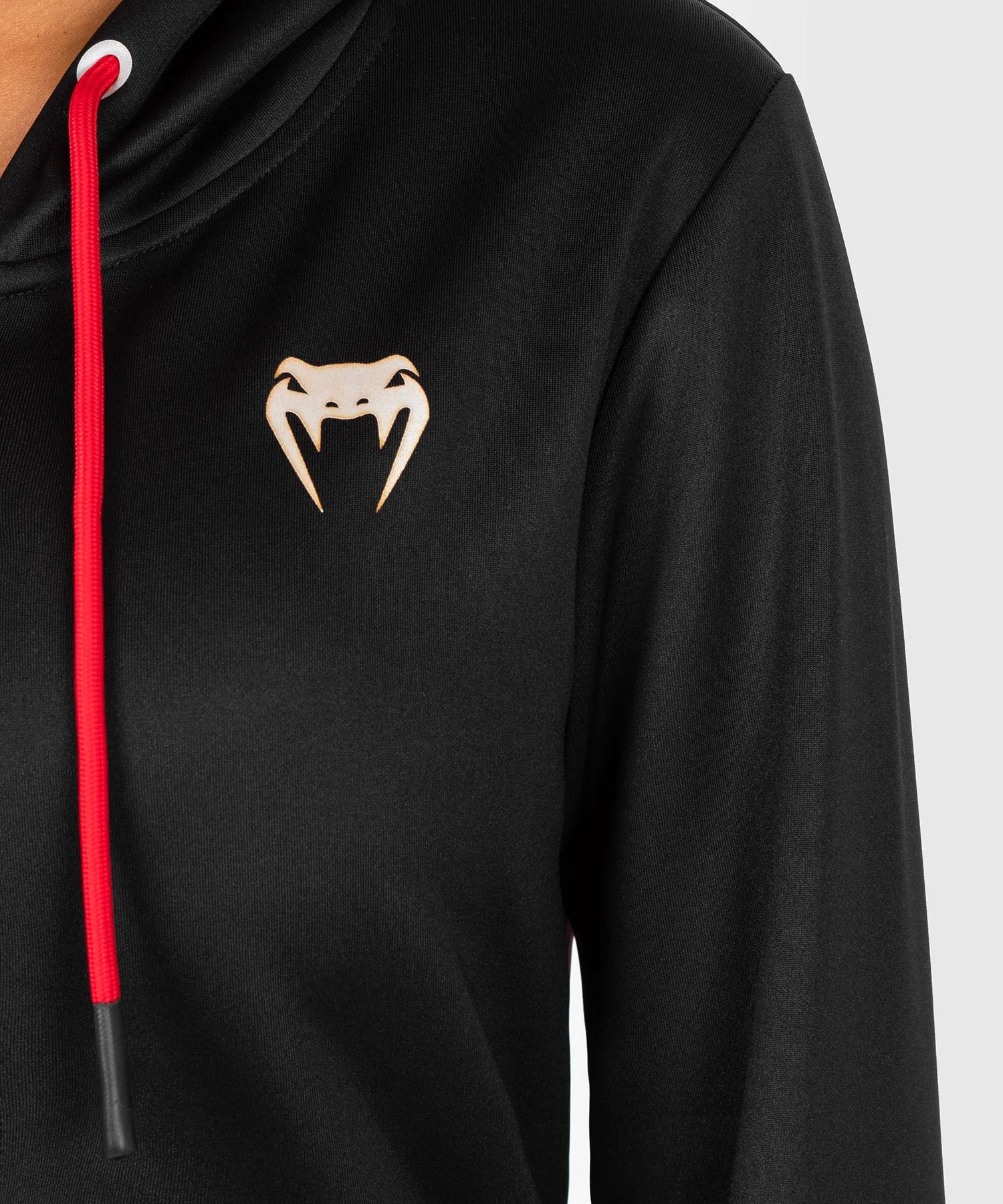 UFC Venum Performance Institute 2.0 Sudadera con Capucha para Mujer - Negro/Rojo