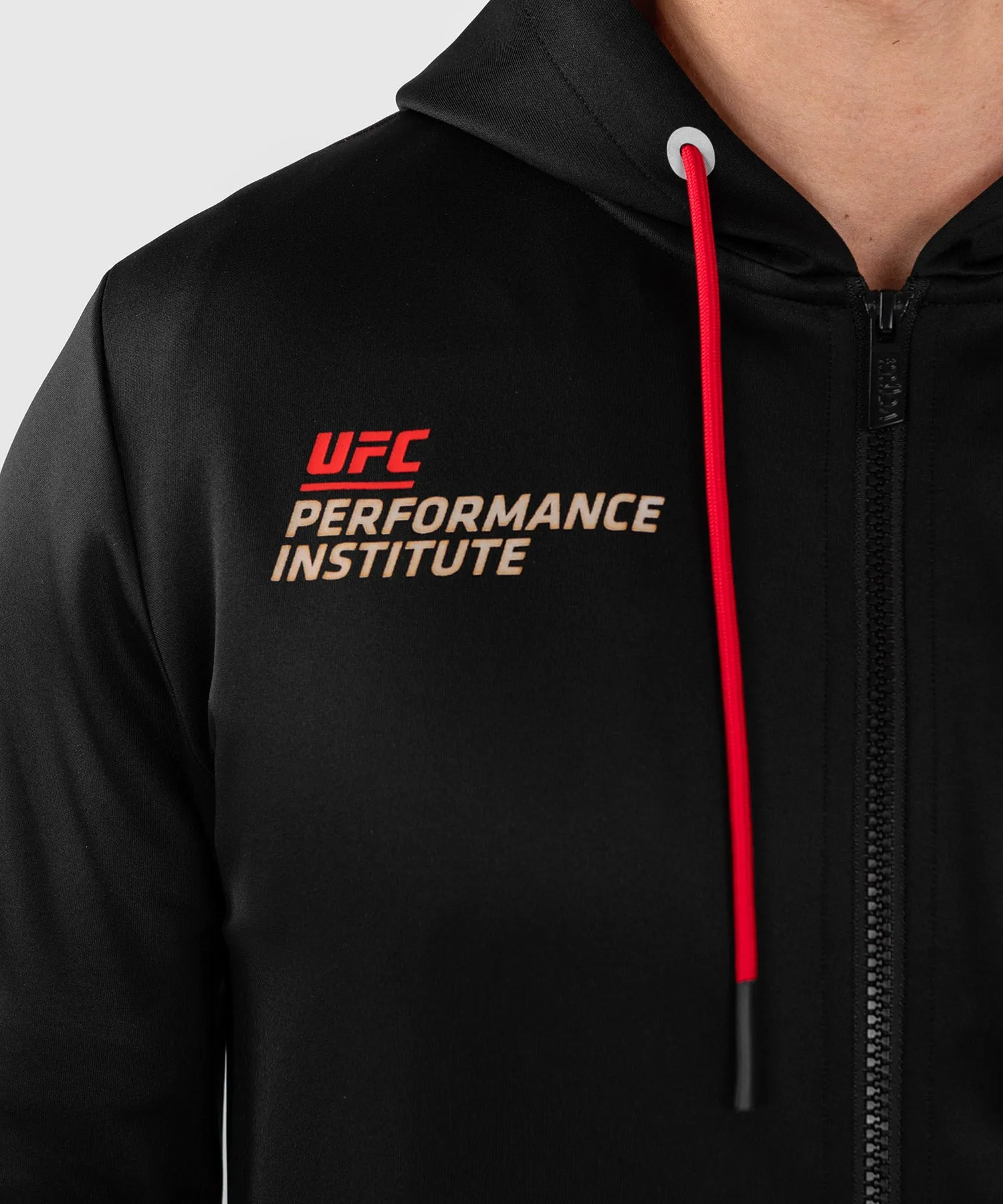 UFC Venum Performance Institute 2.0 Sudadera con cremallera para hombre - Negra/Roja