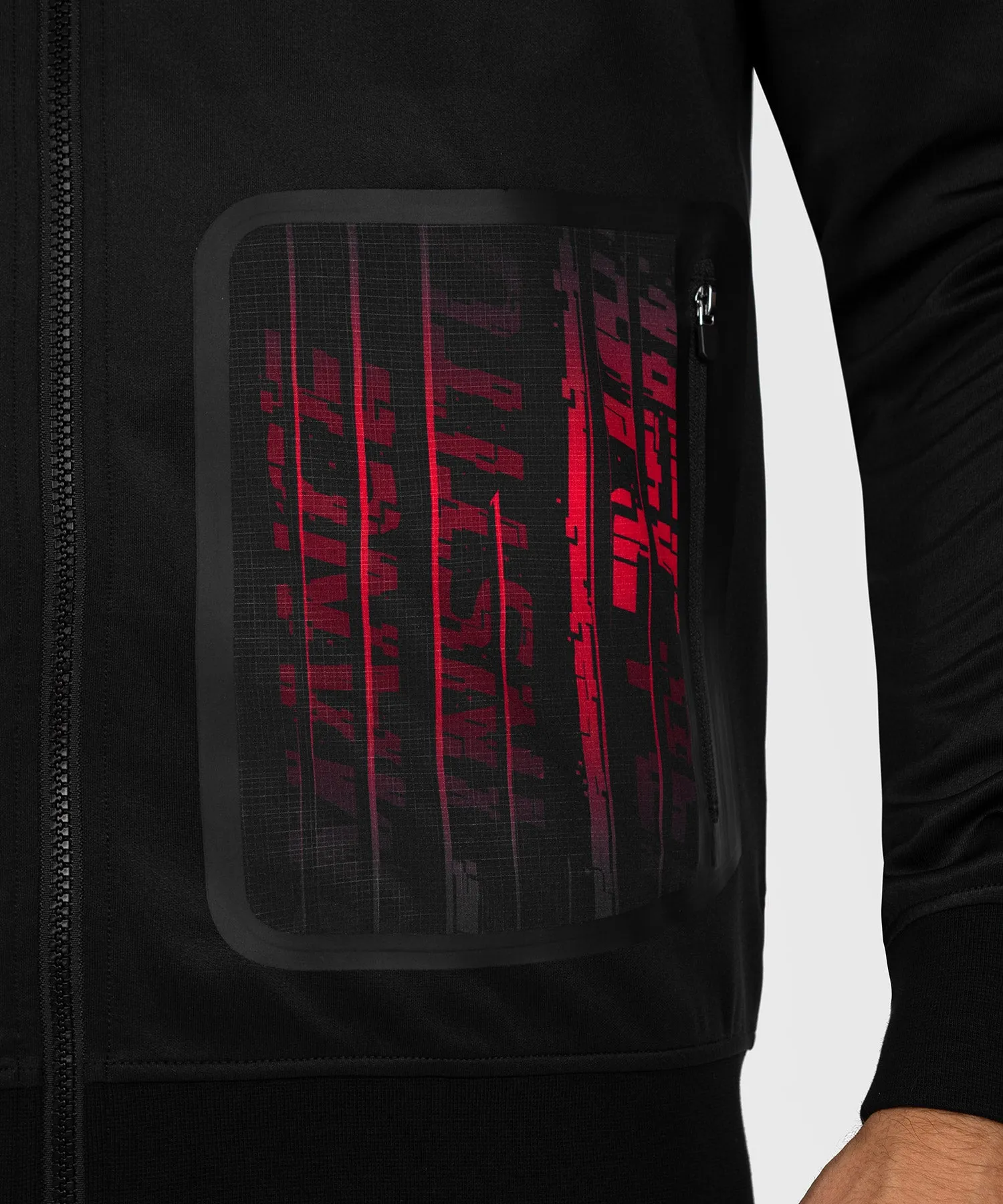 UFC Venum Performance Institute 2.0 Sudadera con cremallera para hombre - Negra/Roja