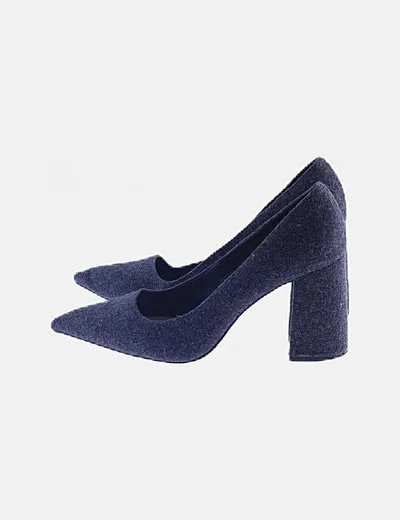 Uterqüe Zapato fieltro gris