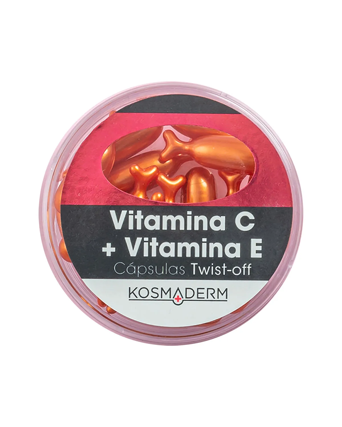 Vitamina C + Vitamina E x 15 perlas faciales twist off