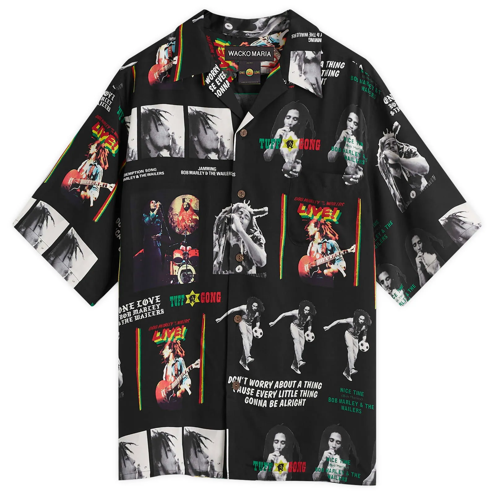 WACKO MARIA Bob Marley Type-1 Hawaiian Shirt