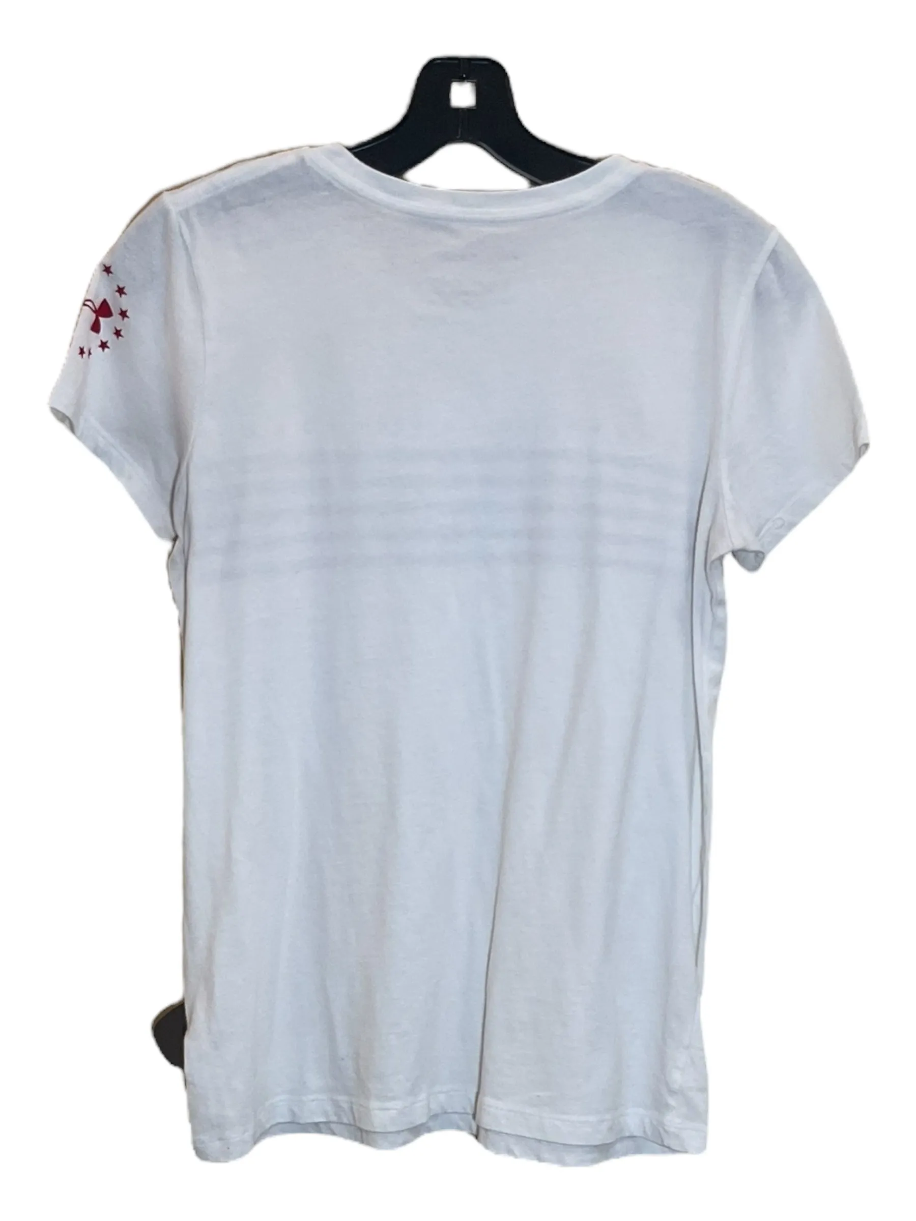 White Athletic Top Short Sleeve Under Armour, Size Xs