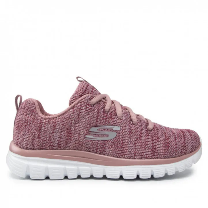 Zapatillas deportivas Skechers twisted fortune rosas