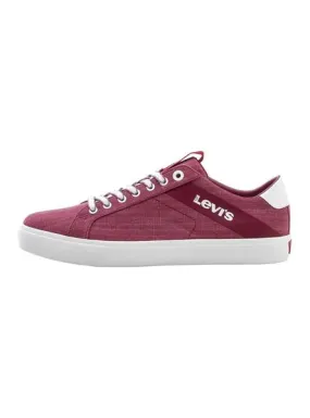 zapatillas levis woodward rojo para hombre