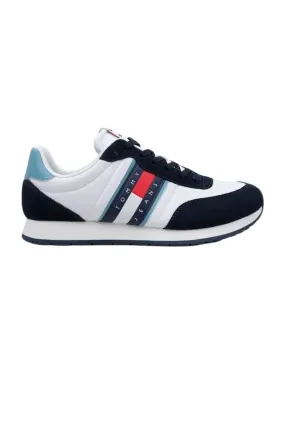 Zapatillas Tommy Jeans Runner Casual Negro, Blanco y Azul