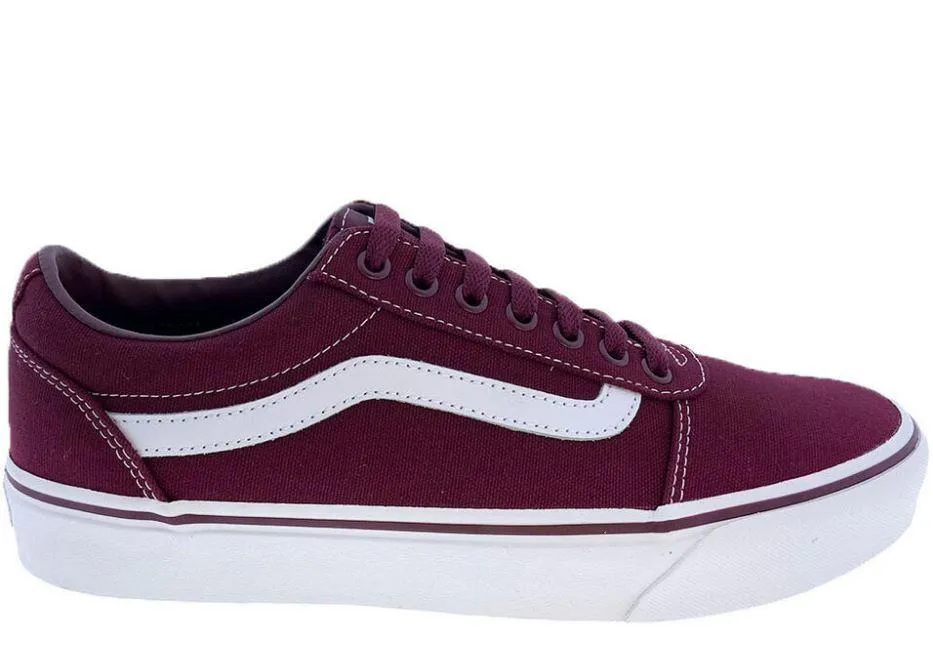 Zapatillas Vans Ward Canvas Granate Burdeos