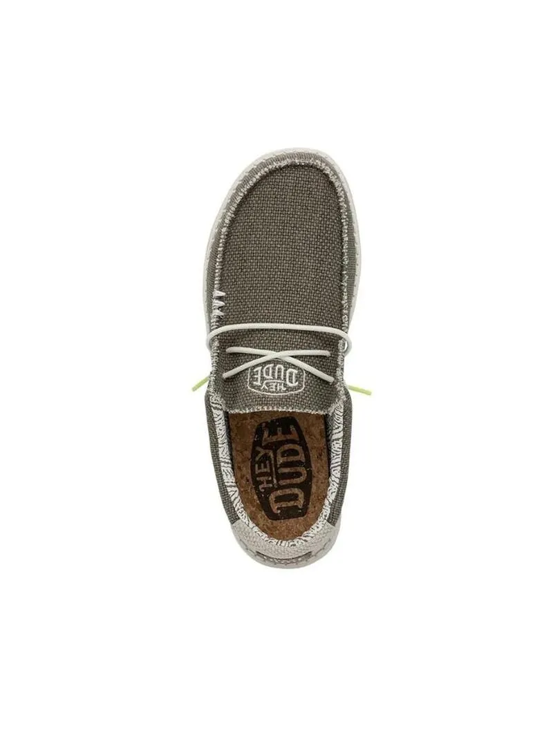 Zapato Hombre Hey Dude Wally Braided Verde