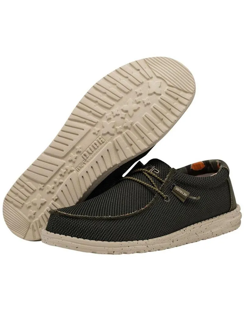 Zapato Hombre Hey Dude Wally Sox Verde