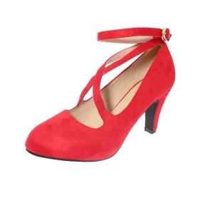 Zapato Taco Rojo Heriel Art. 5h6557red