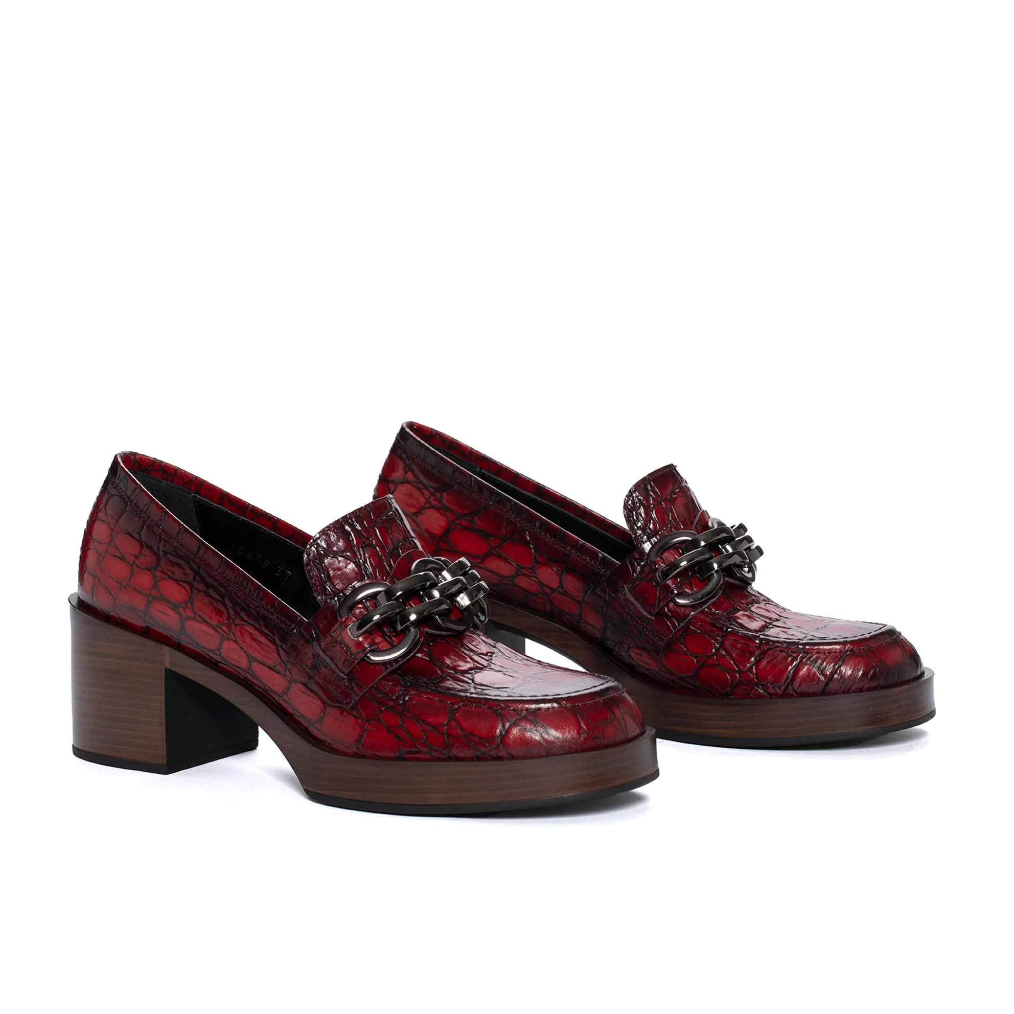 ZAPATO TACON CRISTIN COCONUT CHERRY