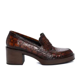 ZAPATO TACON CRISTIN COCONUT CUERO