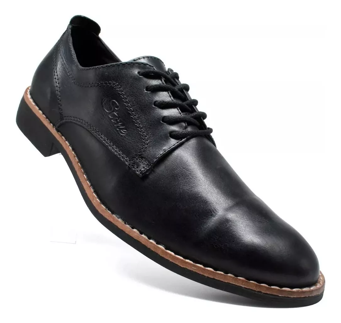 Zapato Vestir Hombre Cuero Vacuno Urbano Liviano Stone 2500