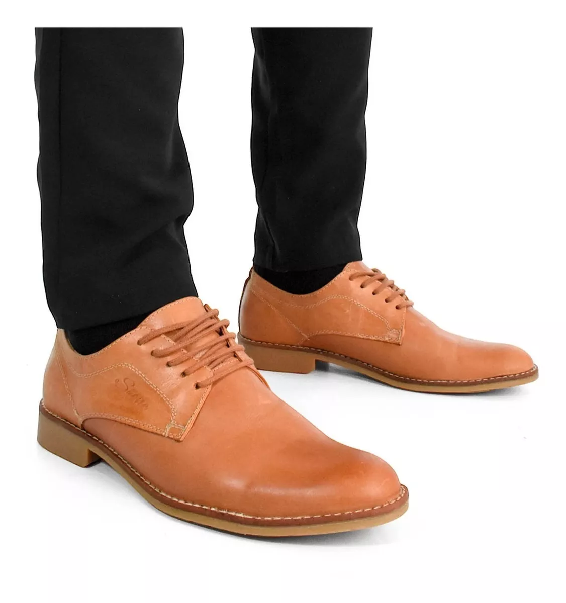 Zapato Vestir Hombre Cuero Vacuno Urbano Liviano Stone 2500