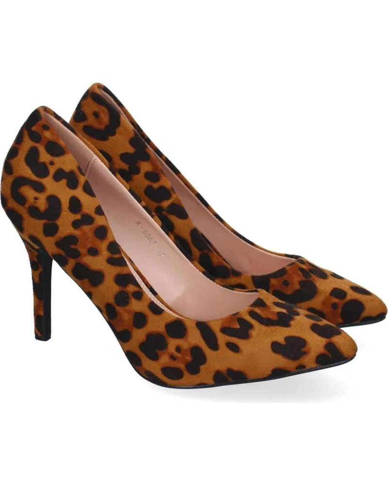 Zapatos de tacón PUNTOSALAO  de Mujer ZAPATOS DE TACON MEDIO DE VESTIR ESTAMPADO ANIMAL LEOPARDO P  VARIOS COLORES