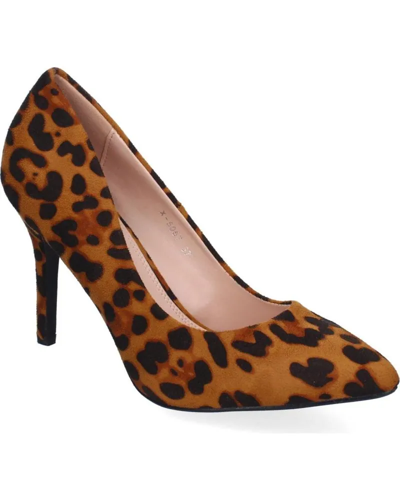 Zapatos de tacón PUNTOSALAO  de Mujer ZAPATOS DE TACON MEDIO DE VESTIR ESTAMPADO ANIMAL LEOPARDO P  VARIOS COLORES